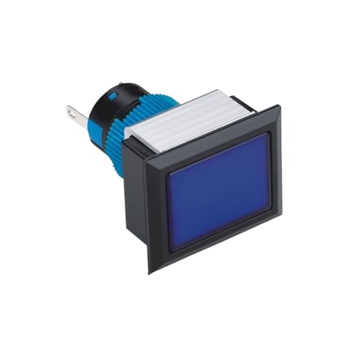 Luz de señal rectangular para personalización de salpicaderos vehiculares y paneles 12V 2