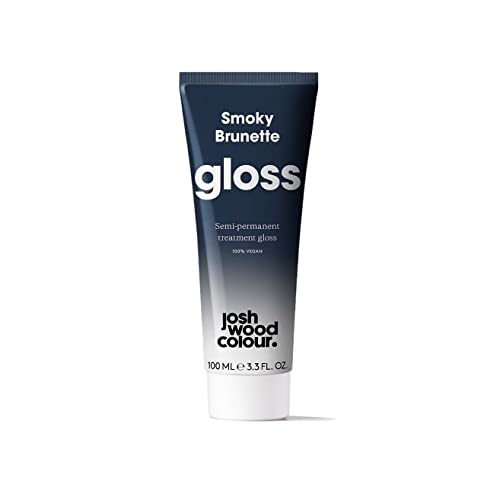 Josh Wood Hair Gloss (Smoky Brunette), Semi-permanent gloss, removes red tones on dark hair, refreshes and conditions