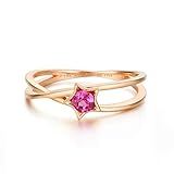 KnBoB Oro de 18 quilates (750). redonda Rosa-Turmalin