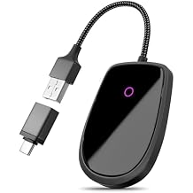Wired to Wireless CarPlay Adapter for Android & iOS - Updated 2026, Easy Plug & Play Setup | Stable Connection for Seamless Drive | Bluetooth CarPlay Adapter for iPhone with WiFi | iOS 10+/Android11+