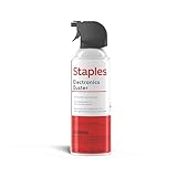 Staples Compressed Air Duster – 10 oz. Can for Electronics, Keyboards & Office Devices