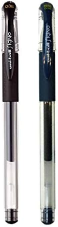 Assorted - Signo - uni Ballpoint Pen - UM-151-0.38 mm Black & Blue-Black