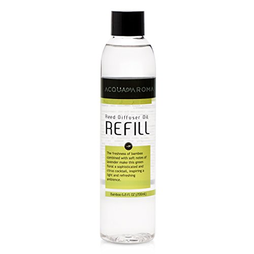 Acqua Aroma Bamboo Reed Diffuser Oil Refill 6.8 FL OZ (200ml)