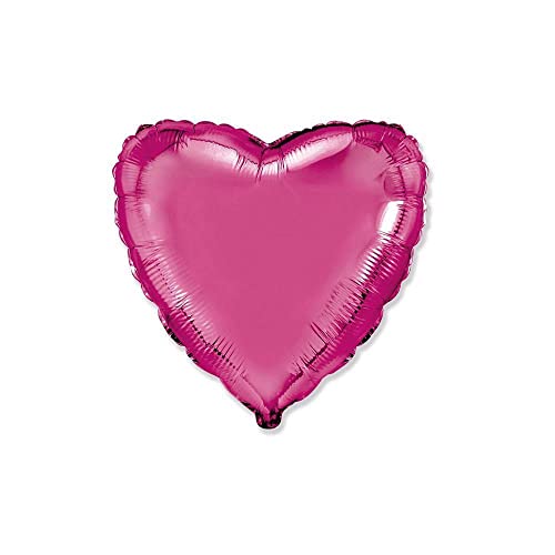 Palloncino a forma di Cuore Fucsia 18 - 45cm. 1pz