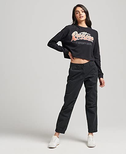 Superdry Parachute Grip Pantaloni, Nero (Black