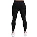 PIDOGYM Men's Slim Jogger Pants,Tapered Sweatpants for Training, Running,Workout with Elastic Bottom,Black,Medium