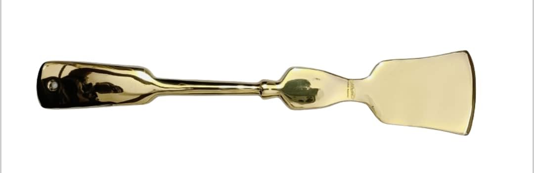 Brass Serving Flat Spoon By Indian Collectible