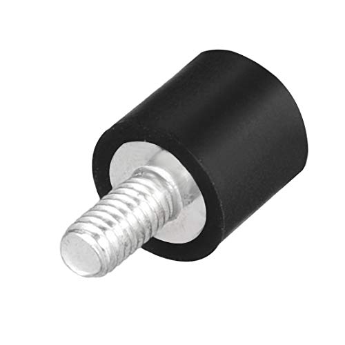 Uxcell M4 Male Female Rubber Mounts,Vibration Isolators,Shock Absorber 10Mm X 10Mm Black 8Pcs #TOP3