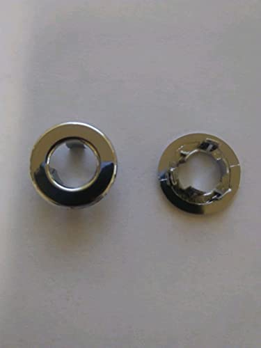 FM-BD049 Chrome Plastic Door Lock Knob Grommets New One Pair for 1964-1970 Mustang