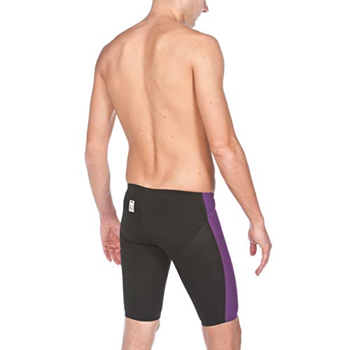 Arena Men\'s Powerskin Carbon Air Swim Jammer, Plum/Fluo Yellow, 32 - Thumbnail 4