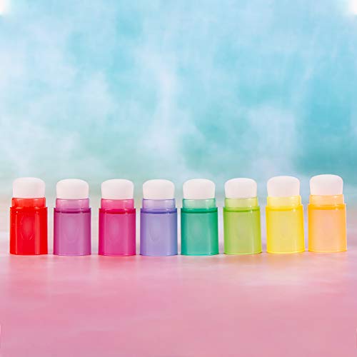 Yoseng 8 Finger Ink Soft Bristle Blending Brushes Daubers For Painting, Drawing, Ink, Card Making, Commodities For Finger Painting, Crafter Color Coded Handles Ink Blender Tool Rainbow #TOP2