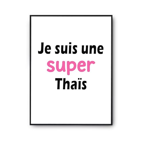 Affiche Thais poster humour idée cadeau anniversaire originale