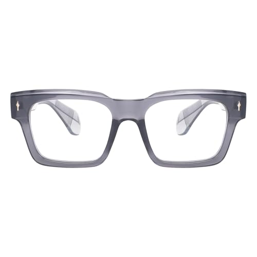 Image of Peter Jones I Zero Power Blue Cut Computer Glasses I Retro Square Shape I Gaming Glasses I UV Protected & Blocks Harmful Rays I Men & Women I Large Square 3804
