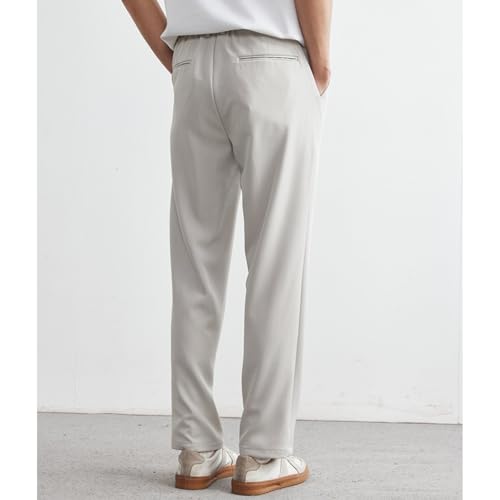 Golf Trousers for Men Solid Color Button Straight-Leg Spring Summer Comfort Dress Pants2