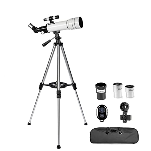 Telescopio astronómico refractor de 70 mm con mochila de transporte para observación espacial