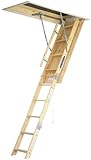Werner W2210 250-Pound Duty Rating Wood Folding Attic Ladder, 10-Foot