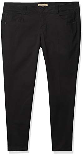 Democracy Women's Plus Size Ab Solution Jegging, Black, 20W