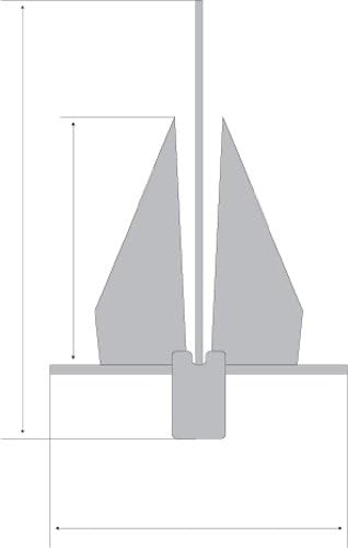 SeaSense Fluke Anchor Super Hook (10 Lb),24" H x 18.25" W grey