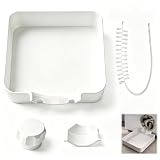 Washing Machine Drain Tray with universal Deflector & Nut & Cleaning Brush