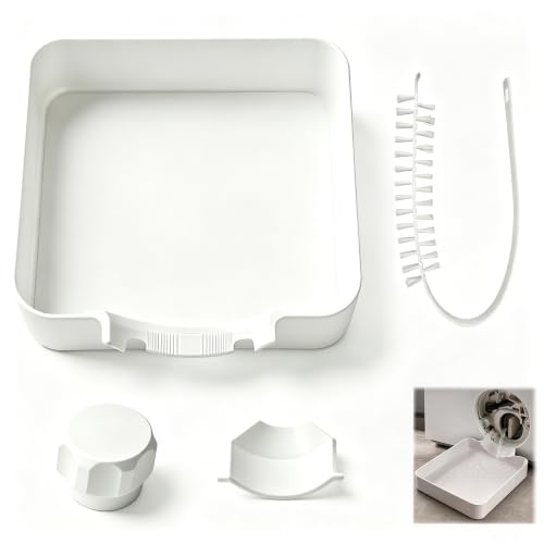 Washing Machine Drain Tray with universal Deflector & Nut & Cleaning Brush