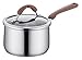 wok 16cm lait pot soupe pot multifonctionnel acier inoxydable pot de cuisson non bâton casserole interne balance mur-couverture poêle à frire