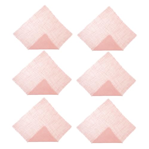 Serviettes en coton et lin rose pour restaurant et décoration de table de mariage