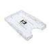 5 Pack - Heavy Duty Badge Holders - Open Face 2 Card ID Badge Holders - Rigid Hard Plastic - Vertical or Horizontal Orientation by Specialist ID (Clear)