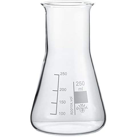 neoLab E-1069 Erlenmeyer-Kolben Weithals, 250 mL Simax (10-er Pack) Cover