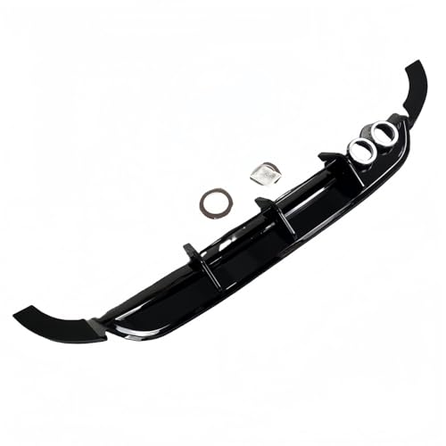 Difusor trasero para VW Polo MK5 con acabado premium negro brillante y protector divisor