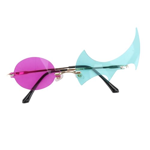 NOLITOY 1 Pair Fire Flame Sunglasses Fashion Decorative Party Photo Props Stylish