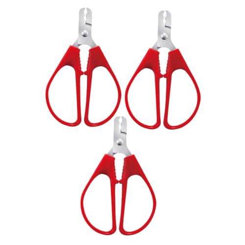 COLLBATH 3pcs Stainless Steel Nut Sheller Scissor Opener for Melon Sunflower Convenient Nut Cracking Tool Safe Easy to Use Sturdy Kitchen Gadget for Pistachios