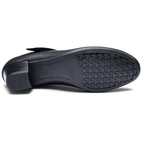 Ara Women's 35mm Black Mary Jane Pump - Calico 23