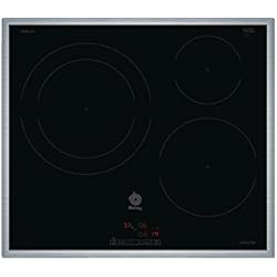 Balay 3Eb865Xr Balay 3EB865XR - Placa de inducción, marco de acero inoxidable, 3 zonas de cocción, zona 28 cm marco inox, control táctil, color negro
