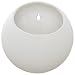 Rivet Modern Round Indoor Outdoor Hanging Wall Mount Planter Pot - 7.75 Inch, White