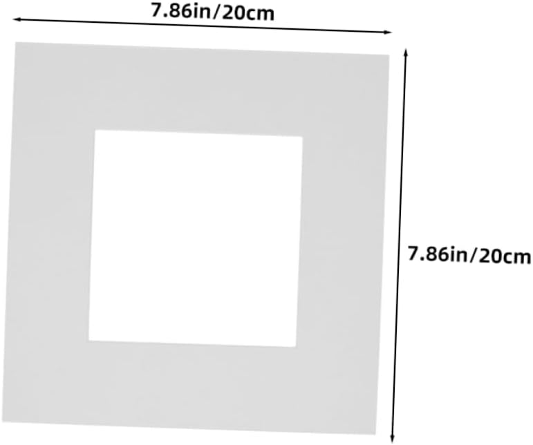 DOITOOL 15pcs Picture Frame Matting Board - White Pictures Display Photo Frame Mat Show Kit for Photos Prints Artworks