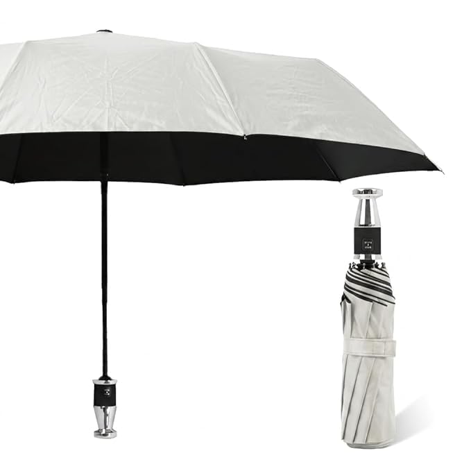 Image of STAR WORK Automatic Open Golf Umbrella, Extra Large Oversize Windproof Waterproof Stick Umbrellas for Rain Umbrella for Men and Women and Family