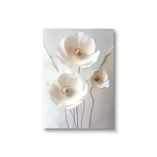 Art mural esthetique pivoines beiges impression sur toile premium