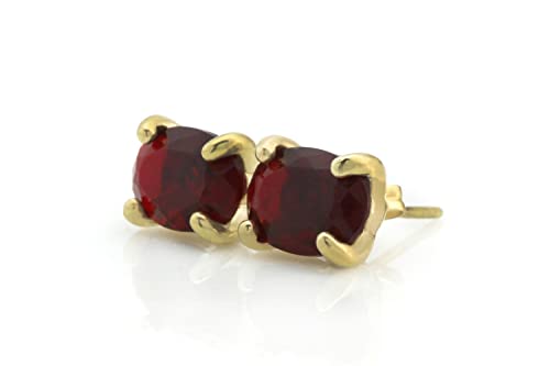 Boucles d'oreilles grenat faites à la main, bijoux Anemone