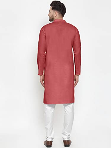 Image of Men's Cotton Blend Kurta Pyjama Set