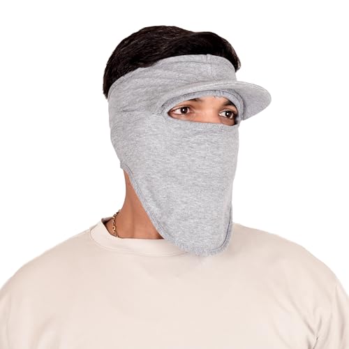 Image of R2 Cotton Visor Face Mask | Unisex Balaclava | Full Face Ninja Mask | Unisex Bike Riding & Cycling, Anti Pollution Dust & Sun Protection Full Face Cover Reusable Visor Mask