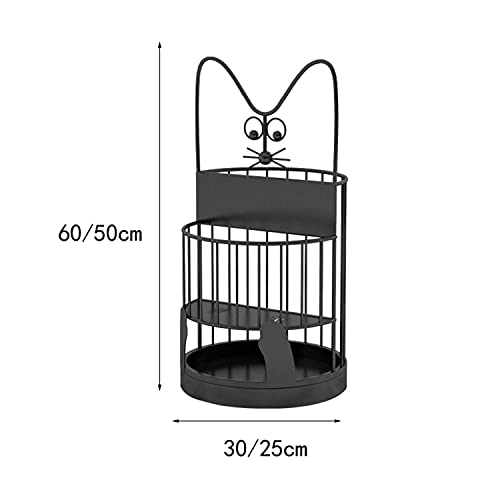 Porte-parapluie cadre stable en métal avec forte capacité de charge - 3