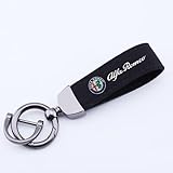 ZGCYK Voiture Coque de Clé pour Alfa Romeo 147GTA Tonale Giulia Mito 156 159 Giulia Télécommande étui à Clés Boîtier Protection Porte Clés Gift Accessories,Blackstyle A