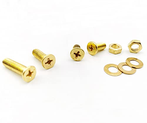 Vis M3 M4 M5 Phillips en laiton noble pour finitions de précision