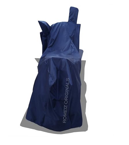 Image of Two Wheeler - Scooty Cover for Ampere Nexus Electric Scooter Scooty Cover with Water-Resistant and Dust Proof Premium 190T Fabric Entire Navy