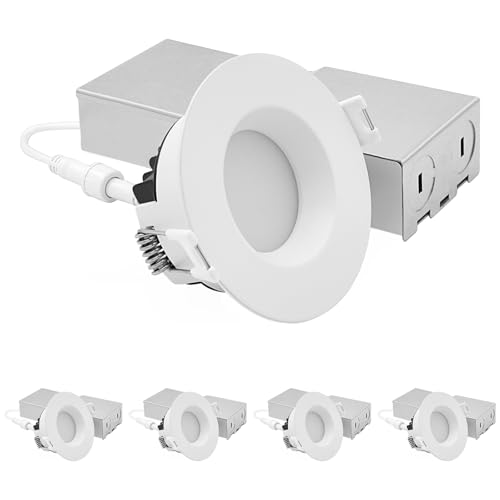 LUXRITE 3 Inch LED Recessed Light (4 Pack)