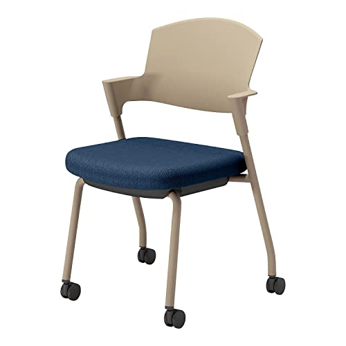 【メーカー配送・設置・組立】コクヨ ミーティングチェア 会議用椅子 プロッティ Protty スタッキング 肘付 カバー交換可能 キャスター 背樹脂タイプ K17-Z21CW-T7X2