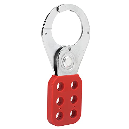 Image of FILFEEL Lockout Hasp, Lockout Hasp Steel Plastic Insulation Industrial Security Tool, 6 Hole Interlock, 1.5in Inside Jaw Diameter, Lock Out Tag Out Lock Hasp