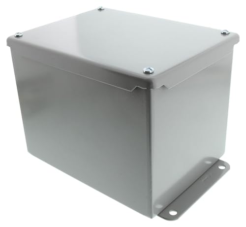 Hoffman A8066SC J Box, NEMA 12, Screw Cover, Steel, 8.00