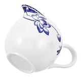 Multifonctionnel : convient pour servir des boissons, ainsi que diverses sauces, ce qui en fait un outil polyvalent repas, théière vintage, pichet en céramique blanche