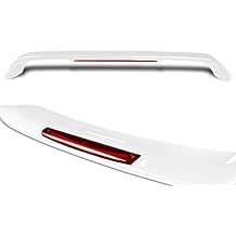 W-POWER, Rear Trunk Lip Wing Spoiler with LED Brake Light Compatible with 1996-2010 Honda Civic DX EX HX LX Si Coupe 2DR, Rear Wing Trunk Boot Rear Spoiler Wing, ABS Painted White